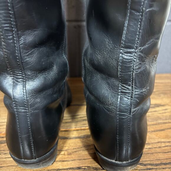 Vintage Women’s Tall Leather Lace-Up Equestrian Boots Size 10 Made in Yugoslavia - Picture 7 of 11
